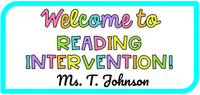 Welcome to Reading Intervention